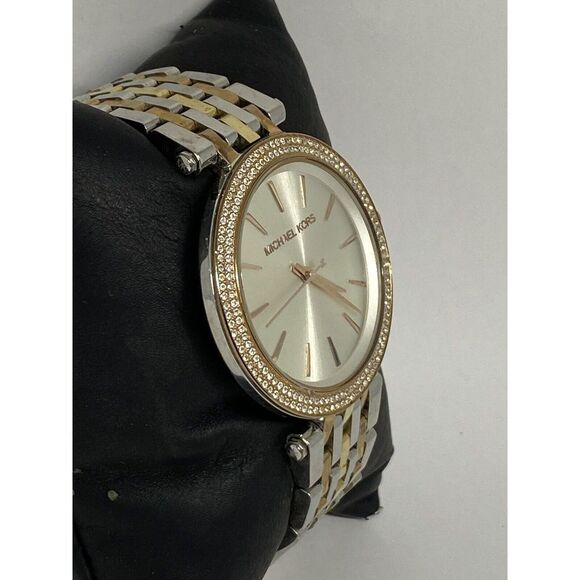 Michael Kors Darci MK3203 Women's Tri-tone Stainless Steel Analog Watch VK741 - Picture 5 of 12